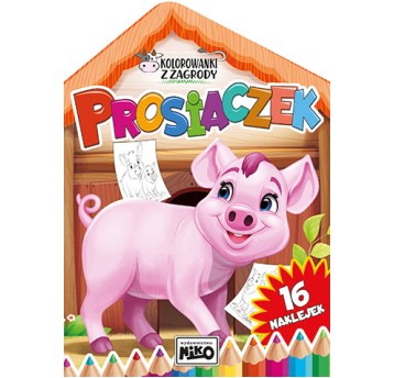 KOLOROWANKA z zagrody. Prosiaczek 5869