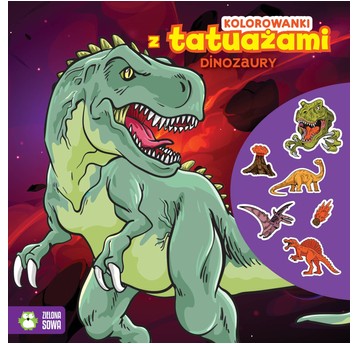 Kolorowanki z tatuażami. Dinozaury 9788382992038