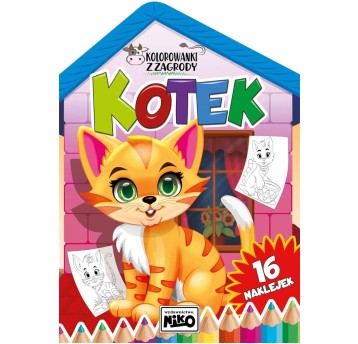 Kolorowanki z zagrody. Kotek 5838
