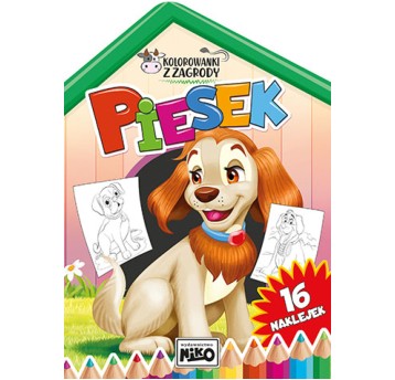 Kolorowanki z zagrody. Piesek 5852