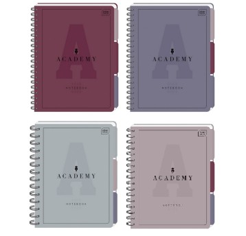 KOŁOZESZYT A5/100K KRATKA PRZEKŁ.PP ACADEMY 6417