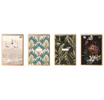 KOŁOZESZYT A6/100K KRATA SATIN GOLD SPIRAL 4208