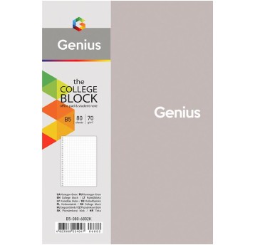 KOŁOZESZYT B5/80K KRATKA GENIUS 2 A'4 4047