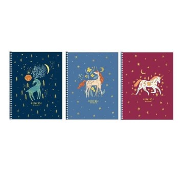 KOŁOZESZYT B6/80 KRATKA UNIVERSE OF MAGIC A'3 1954