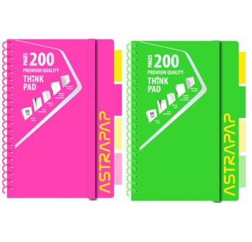 Kołozeszyt PP ASTRAPAP NEON LINE B5 - mix kol 3001