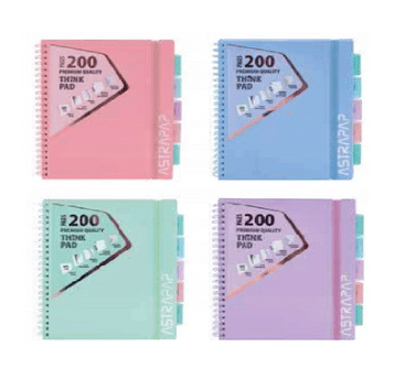 Kołozeszyt PP ASTRAPAP Pastel Line B5 - mix kol
