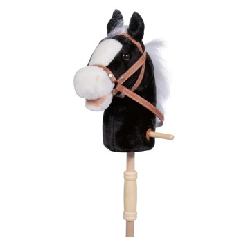 KOŃ HOBBY HORSE Z DŹWIĘKIEM 95CM CZARNY 8316