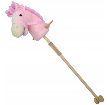 KOŃ HOBBY HORSE Z DŹWIĘKIEM RÓŻOWY 95CM 8347