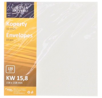 KOPERTA 15,8X15,8 MILENIUM BIAŁY P. 120G/M2 (10)