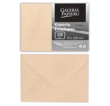 KOPERTA 70X100 NATURE CIMNY BEŻ K. 120G 10SZT 4567