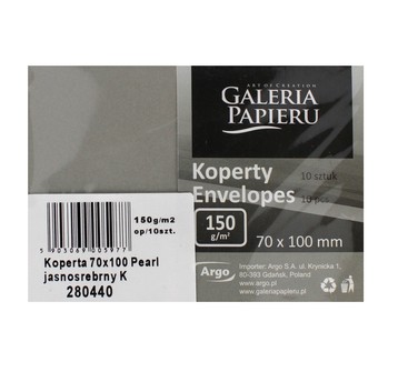 KOPERTA 70X100 PEARL JASNOSREBRNY 150G (10) 5977