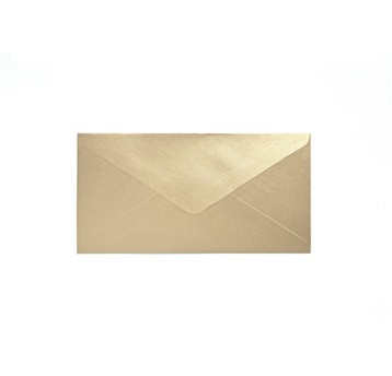 KOPERTA 80X160MM PEARL ZŁOTY 150G/M2 (10) 1509