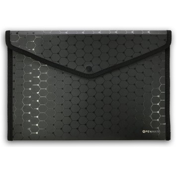 KOPERTA A4 NA ZATRZASK LUX CZARNA 7728