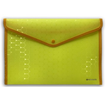 KOPERTA A4 NA ZATRZASK LUX ŻÓŁTA 7711 A'12