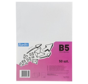 KOPERTA BANTEX B5 HK BIAŁA (50) 400089460