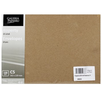 KOPERTA C5 KRAFT BEZOWY 120g/m2 (10) 0366