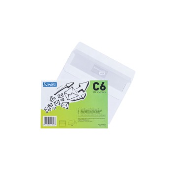 KOPERTA C6 SK BIAŁA BANTEX (50) 400089387
