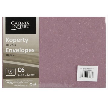 KOPERTA C6 WOOD LAWENDOWY 120G (10) 4531