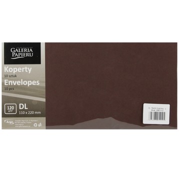 KOPERTA DL GŁADKI BRĄZOWY 120G (10) 4494