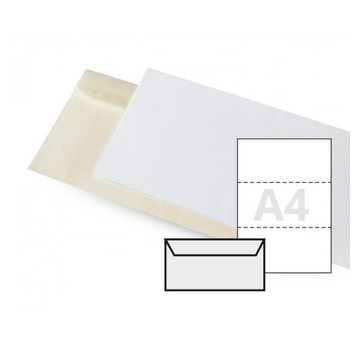 KOPERTA DL MILLENIUM BIAŁY P. 120G/M2 (10) 2554