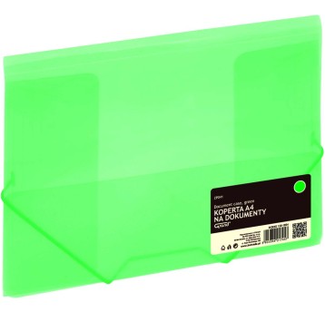 KOPERTA ZP041 A4 ZIELONA NA GUMKĘ GRAND 7457 A'24