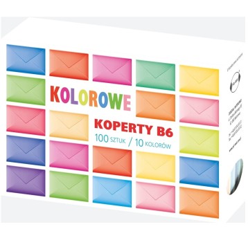 KOPERTY KOLOROWE B6 382-WIELOKOLOR. A'100