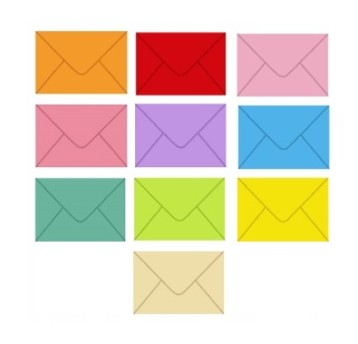 KOPERTY KOLOROWE C6 OGÓLNE ZEST.468 MIX KOL A'100