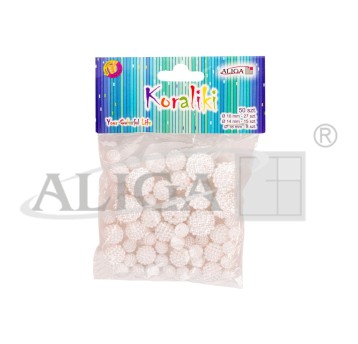 Koraliki PJ-0613 plastikowe, perłowe, mix 0613