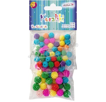 Koraliki plastikowe dekoracyjne