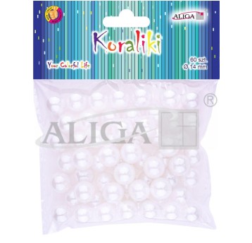 Koraliki plastikowe PJ-9517 perłowe 14mm 9517