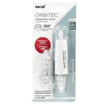 Korektor OVAL w taśmie 5 mm x 6 BIAŁY