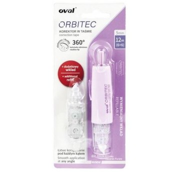 Korektor OVAL w taśmie 5 mm x 6 RÓŻOWY