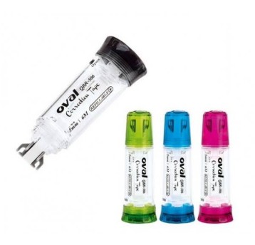 KOREKTOR OVAL W TAŚMIE 5MMx6M STOJĄCY+WKŁAD 3744