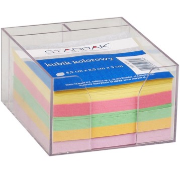 KOSTKA KUBIK PLAST 85X85X50MM STK OFFICE KOL 7260