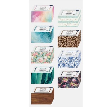 KOSTKA PAP. BIAŁA 90X90X60 ZADR. KLEJONA A' 6286