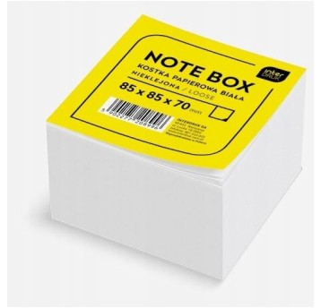 KOSTKA PAPIER BIAŁA 8,5X8,5X70 NIEKLEJONA A' 8996