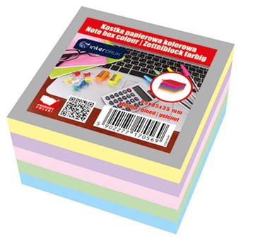 KOSTKA PAPIER KOLOR 85X85X35 KLEJONA 0569