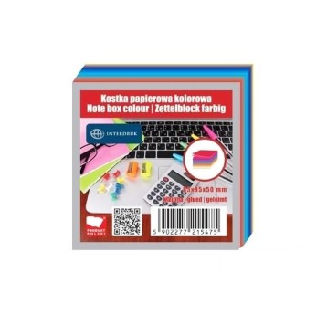 KOSTKA PAPIER KOLOR 85X85X50 KLEJONA 5475