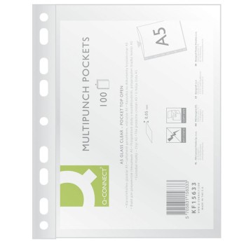 KOSZULKA A5/100SZT KRYSTAL Q-CONNECT 50MIKR (100)