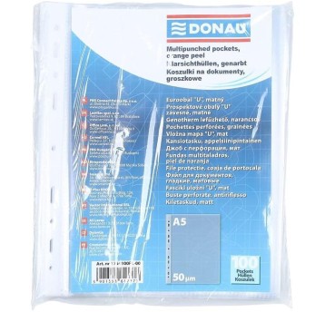 KOSZULKA NA DOKUMENTY GROSZKOWA A5 (100)50MIC 7373