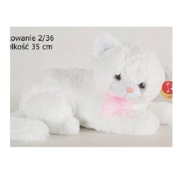 Kotek Biały Leżący Duży