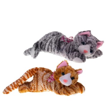 Kotek Pręgowany Leżący Średni 20CM 8373