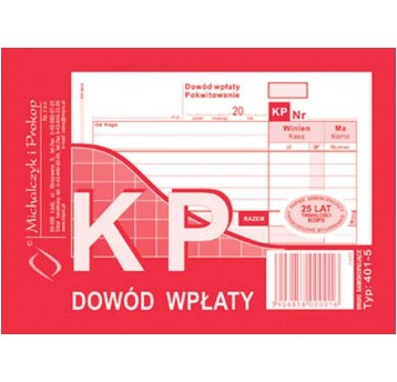 KP DOWÓD WPŁATY A6 401-5