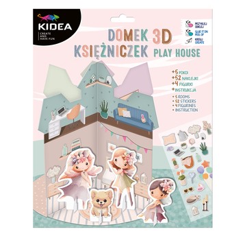 KREATYWNY DOMEK 3D DLA KSIĘŻNICZEK KIDEA 0064