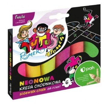 Kreda chodnikowa neonowa Fiorello GR-F06NT 6 kol.