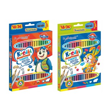 KREDKI BAMBINO DWUSTRONNE 18/36KOL 18CM A'8 4957