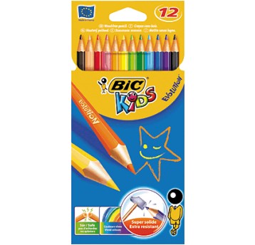 KREDKI BIC 12KOL. 180MM EVOLUTION KIDS 0963