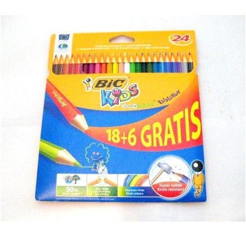 KREDKI BIC 24KOL. 180MM KIDS EVOLUTION 0161