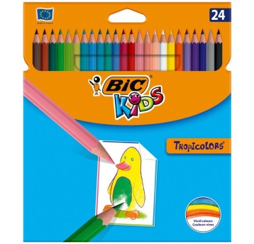 KREDKI BIC 24KOL. TROPICOLORS2 2510