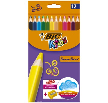 KREDKI BIC KIDS SUPER SOFT 12KOL